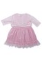 Baby Girl Pink Bolero Tulle Ruffle Dress - 2