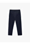 Buttoned Slim Fit Regular Waist Cigarette Pants with Pockets - 5