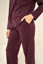 Women's Pajama Set, Combed Modal, Seasonal Fabric, 50% Cotton 50% Modal, Round Neck, Double Pockets - 4