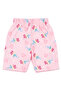 Girl's Pink Colorful Rainbow Written Shorts 2-Piece Set - 4