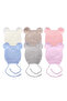 Baby Boy Blue Pompom Drawstring Knitwear Beanie 0-6 Months - 2