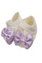 Baby Girl Lilac Gray Sequined Floral Guipure Dress Mevlüt Set - 4