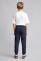 Regular Fit Navy Blue Boys' Trousers H9195A8/Nv253 - 5