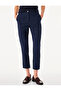 Buttoned Slim Fit Regular Waist Cigarette Pants with Pockets - 3