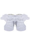 Baby Girl White Lace Tulle Fancy Booties Socks 0-6 Months
