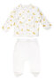 Unisex Ecru Yellow Duck Printed Organic 10 Piece Hospital Discharge Set - 2
