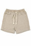 Boy's White Beige Car and Airplane Patterned Muslin Hat and Shorts 3-Piece Set - 4
