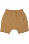 Baby Boy Mustard Muslin Pocket Shorts 2-Piece Set - 4