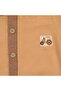 Baby Boy Brown Collared Buttoned Jumpsuit - 2