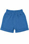 Baby Boy Blue and White Leaf Patterned Shirt and Shorts Muslin 3-Piece Set - 5
