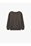 Printed Cotton Crew Neck Long Sleeve Sweatshirt - 2