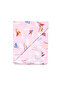 Baby Girl Pink Airplane Cloudy Patterned Flannel Blanket 80*90 cm - 2