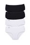 Tutku-4 Pieces Women's High Waist Bato Thin Rubber Panties S6