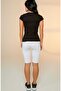 Tutku-Women's 2-Piece Modal Elastane Lycra Combed Cotton Short Tights 1 White 1 Black 2103 - 3