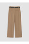 Brown Belted Women's Trousers - 7
