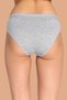 Tutku-Women's Gray 6-Pack Cotton Waterway Bikini Panties