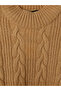 Half Turtleneck Patterned Women's Knitwear Tunic - 6
