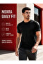 Form Fit Cut Casual Black T-Shirt - 6