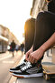 Women's Black Sneaker Shoes - 6