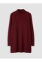 Plum Half Turtleneck Women's Knitwear Tunic - 5