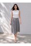 Vizyon New Season Black A-Line Skirt with Zipper at the Waist