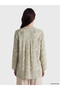 Runaway Collar Patterned Women's Tunic - 4