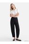 Ozmarka New Season Black High Waist Pleated Women's Fabric Trousers