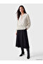 Ecru Tie-Neck Polka Dot Ruffle Blouse - 2