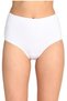 Tutku-Women's High Waist Bato Panties White 6-Pack 100% Cotton - 2