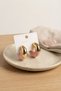 316L Steel Gold Color Pink Hoop Model Women's Earrings