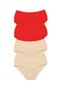 Tutku-6 Pieces Women's High Waist Bato Thick Rubber Panties S18
