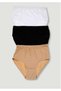 Tutku-Women's Gray Lycra Bato Panties Mrtg New Season (8 Pieces Economic Package)