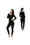 Tutku-Keyal Women's Black Thermal Undershirt and Leggings Set