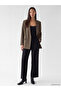 Ozmarka New Season Brown Double-Breasted Collared Women's Blazer Jacket - 2