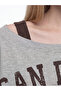 Xside Gray Boat Neck Soft Touch Women's Sweatshirt - 3