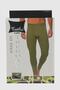 Tutku-Khaki Green Thermal Underwear Set Undershirt & Leggings - 3