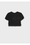 Black Girls' Tasseled Blouse 7067 - 2