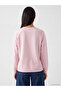Özmarka New Season Pink Printed Oversize Women's Sweatshirt - 4