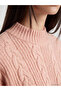 Half Turtleneck Patterned Women's Knitwear Tunic - 3