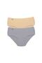Tutku-2 Pieces Women's High Waist Bato Thin Rubber Panties S8