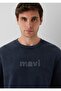 Logo Printed Distressed Fabric Regular Fit Men's Sweatshirt. - 4