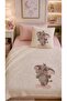 4-Piece Baby Set with Elephant Embroidered Plush Blanket