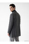 Esvab • Modern & Distinctive Large Size Regular Fit Stand Collar Men's Cashmere Coat - 4