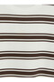 Özmarka New Season Brown Crew Neck Striped Women's Sweatshirt - 7