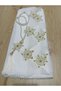 Needle-Embroidered White Color Prayer Mat with Prayer Beads - 3
