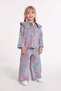 Printed Baby Collar Oversize Denim Set - 2