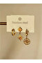 Stainless Steel 3-Piece Earring Set - 3