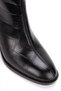 Women's Black Crocodile Patterned Zippered Thick Heeled Ankle Boots Stylish Daily Boots - 3