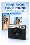 CHUZHAO Instant Print Camera with 2560×1920 Color Imaging, Wi‑Fi & Bluetooth Phone Photo Printing, IPS Screen, Type‑C Charging and MicroSD Support, Black - 3