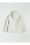 Hooded Quilted Women's Puffer Coat - 6